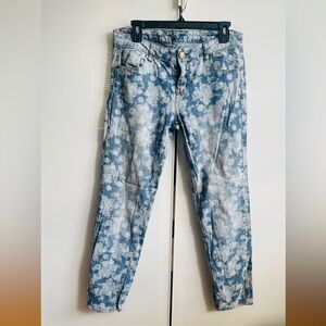 Floral Blue Women's Jeans 11